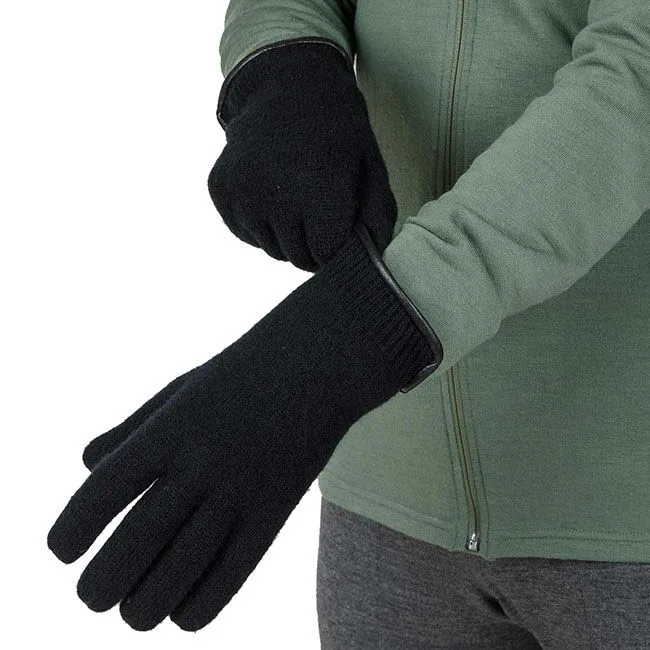 100% Merino Wool Gloves for Men in Black by Janus