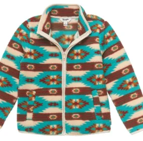 Wrangler Girl's Multicolor Full Zip