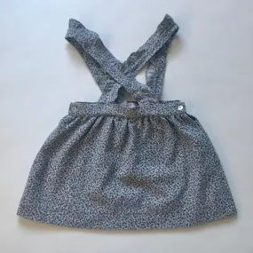 Floral Wool Skirt with Frill Straps for Girls 4 Years