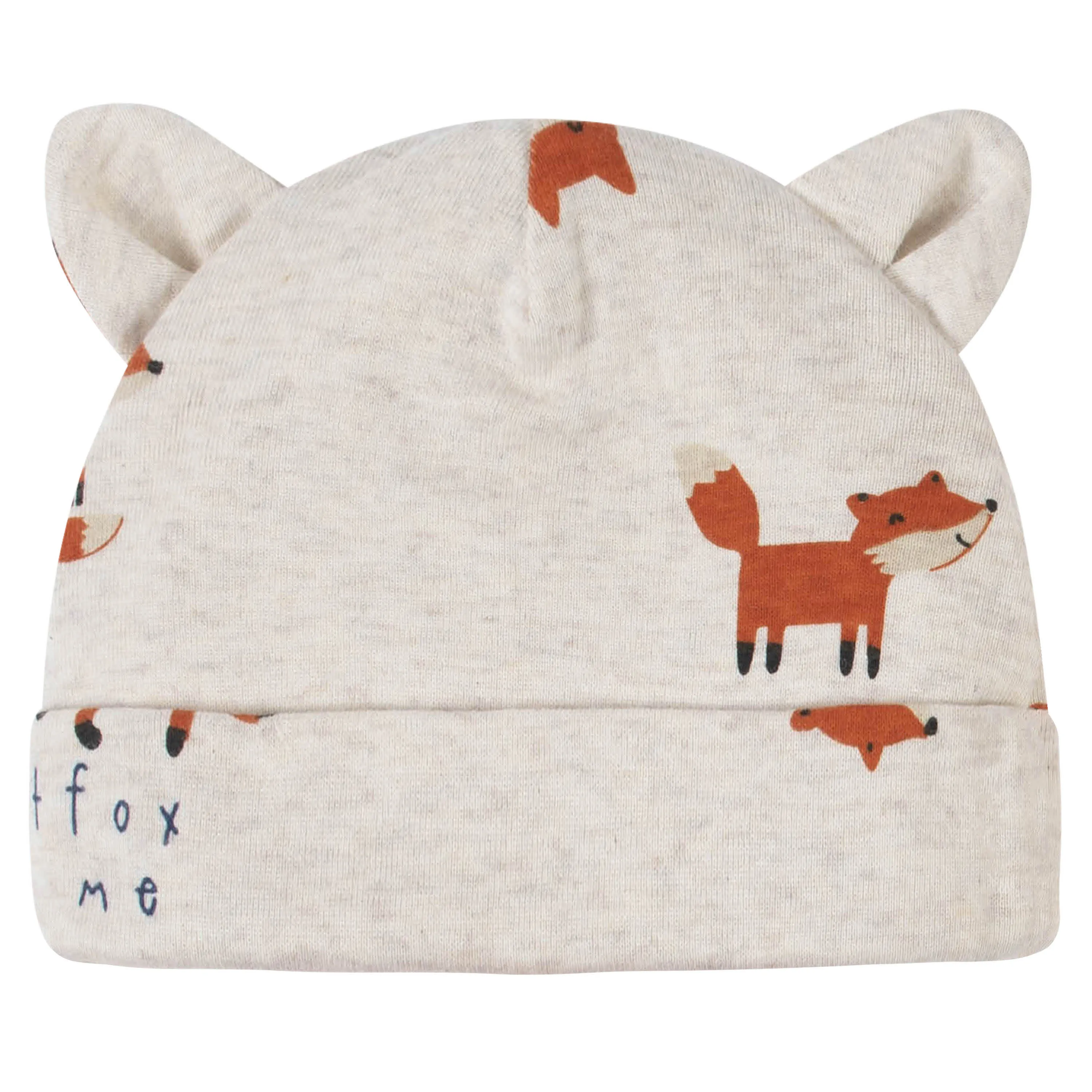 Baby Boys Fox Caps & Mittens Set 8-Piece