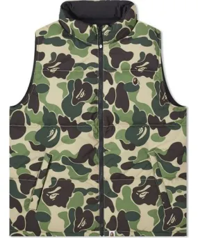 A Bathing Ape Men's Abc Camo Reversible Down Vest