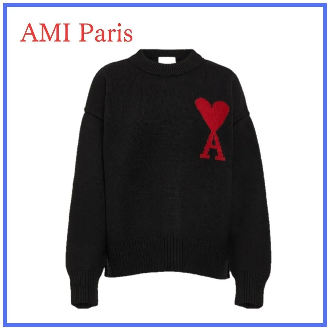 Casual Unisex Wool Crew Neck Long Sleeves