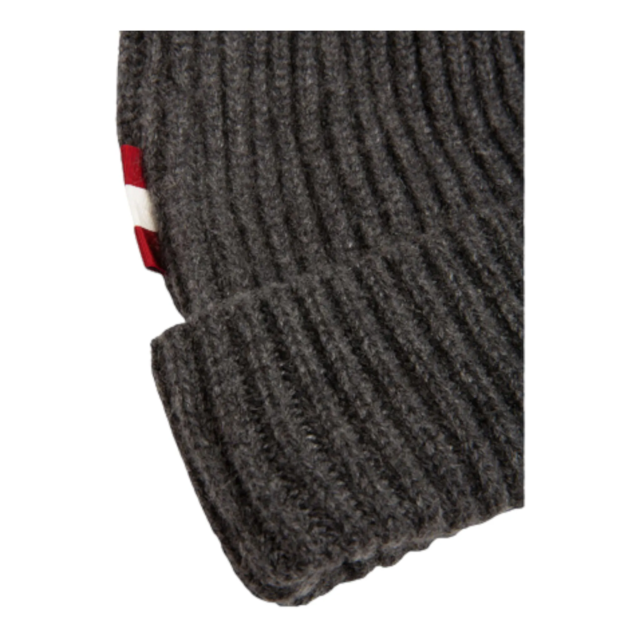 Bally Cashmere Ribbed Beanie Hat