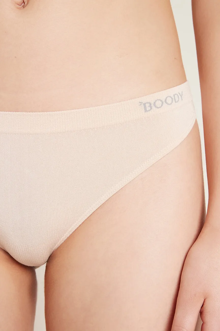 Bamboo G String Briefs Black Blush White