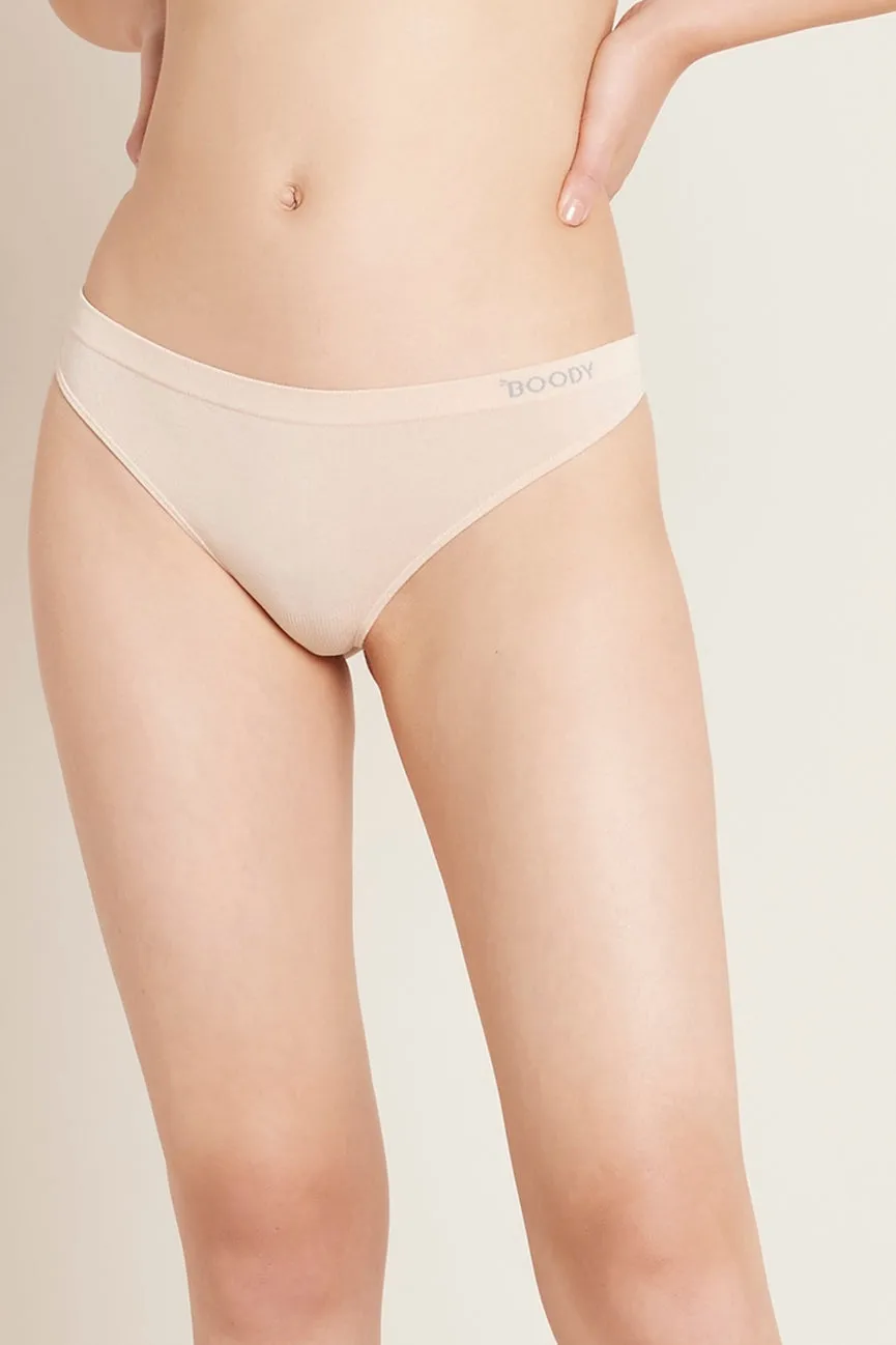 Bamboo G String Briefs Black Blush White