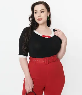 Collectif Black Freya Knit Top