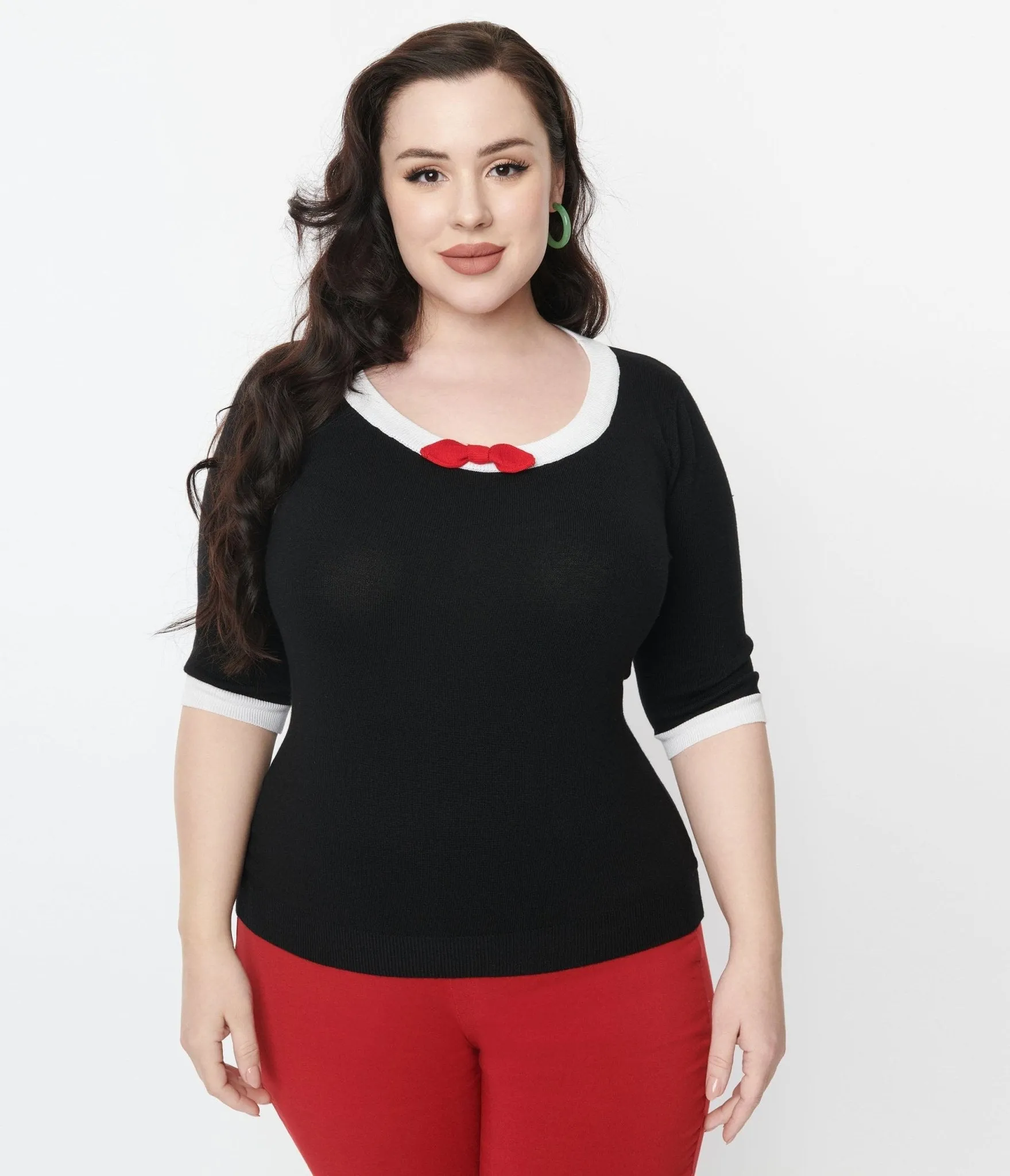 Collectif Black Freya Knit Top