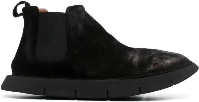 Black Suede Ankle Boots by Marsèll