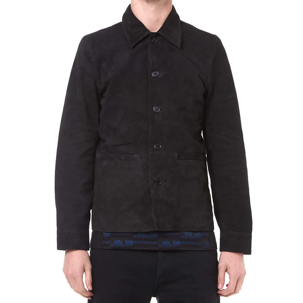 Black Suede Overshirt by MKI