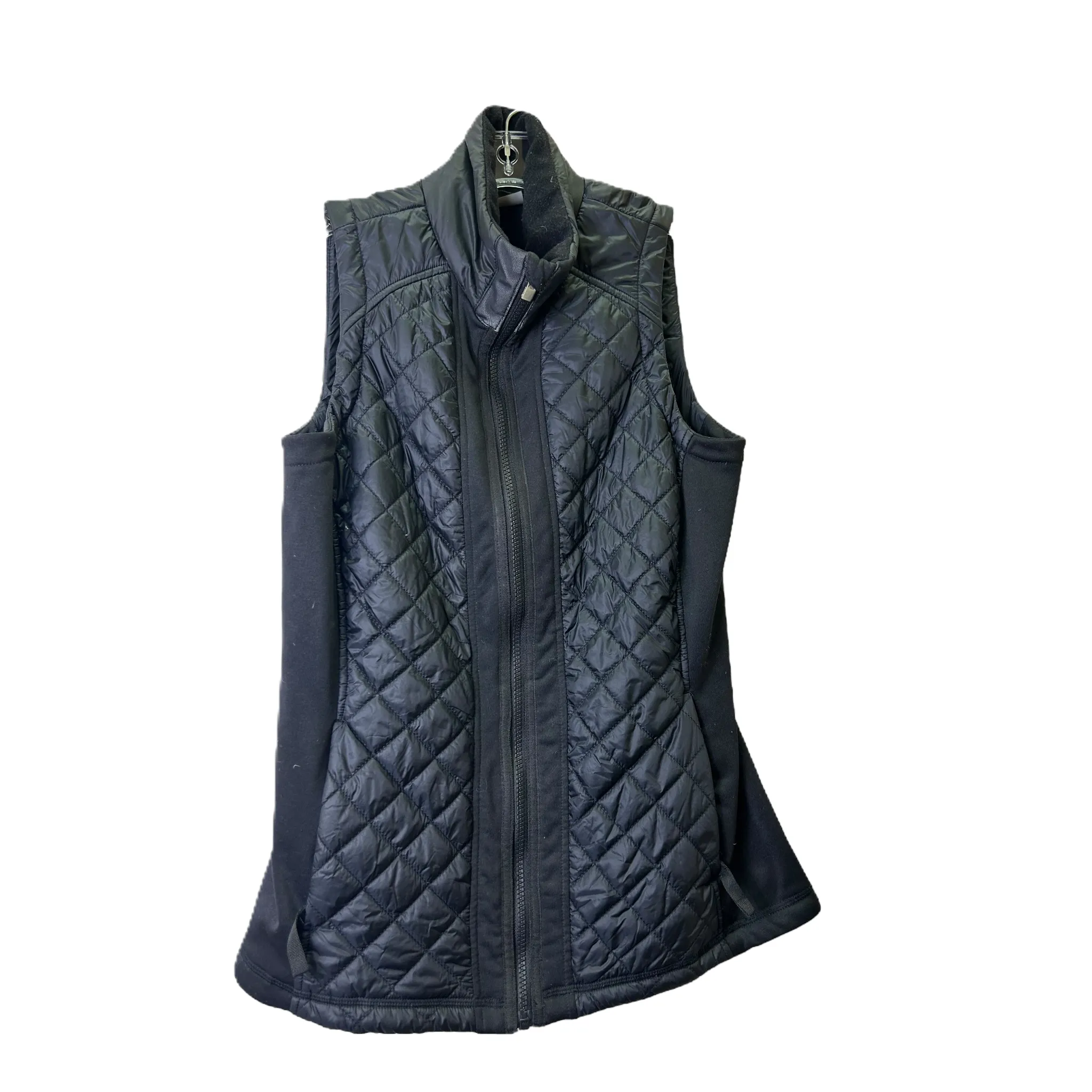 Black Quilted Puffer Vest By Athleta, Size: M