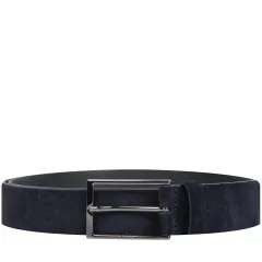 Dark Blue Suede Calindo Belt by BOSS