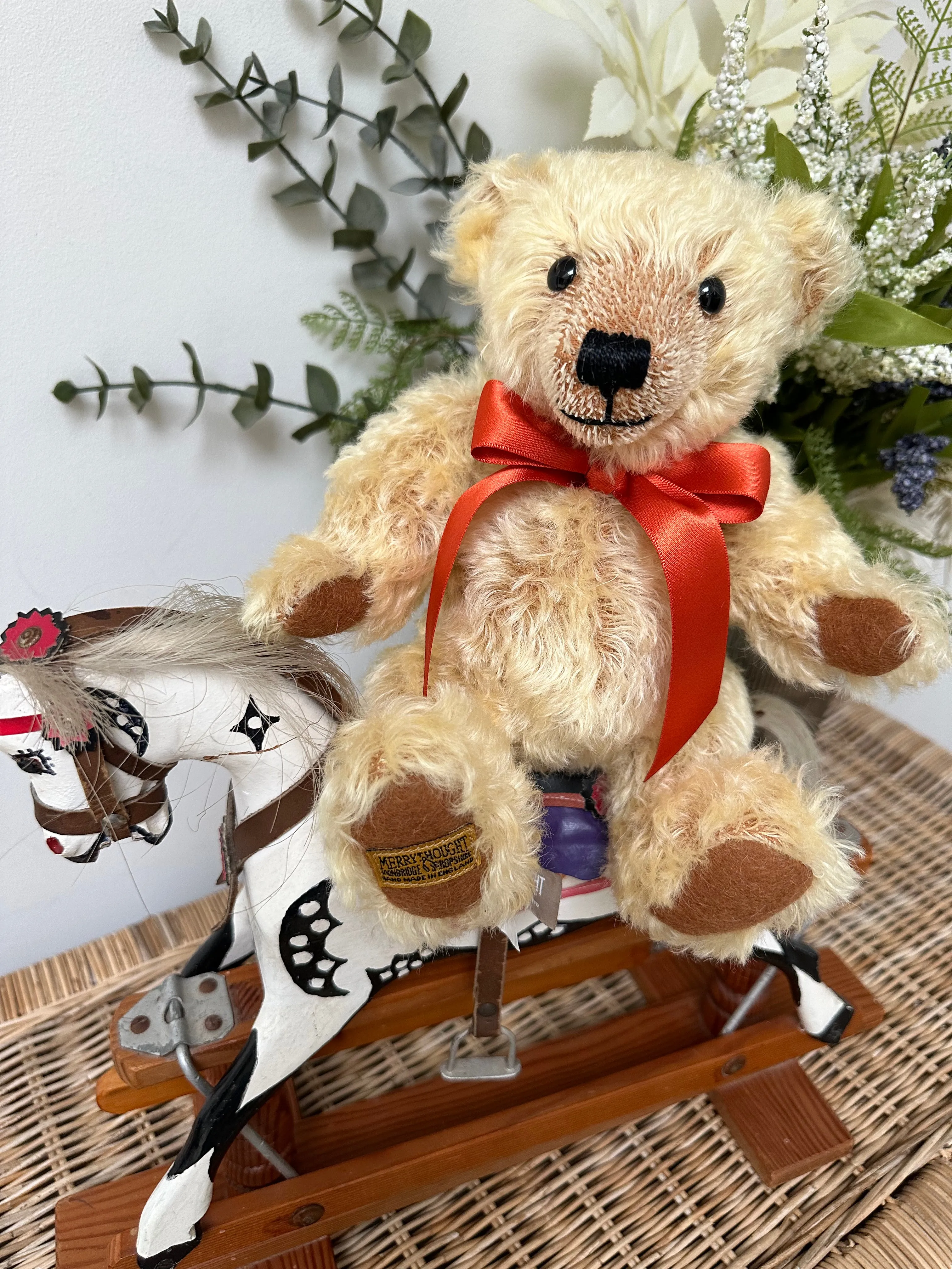 10 Inch Traditional Blond Teddy Bear Chester Handmade in the UK