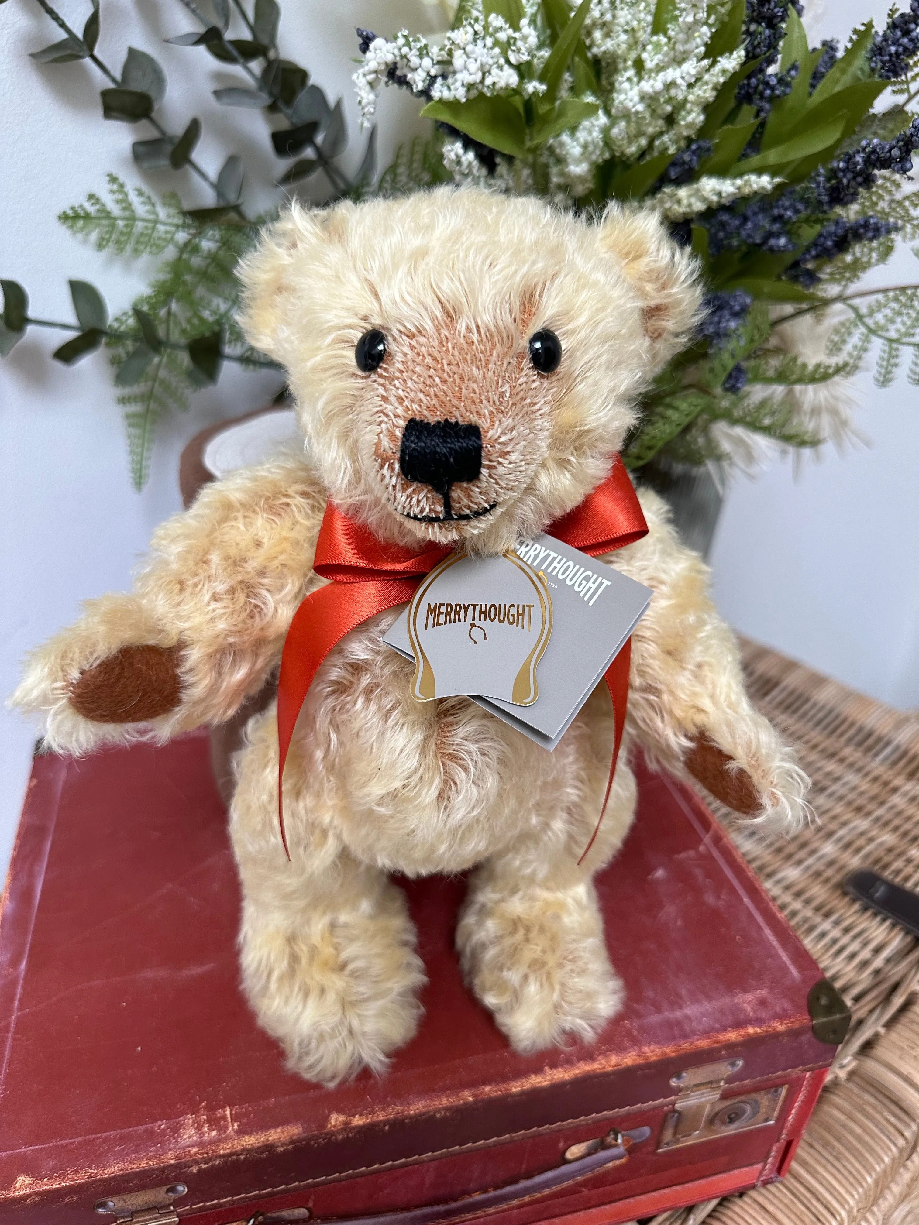 10 Inch Traditional Blond Teddy Bear Chester Handmade in the UK