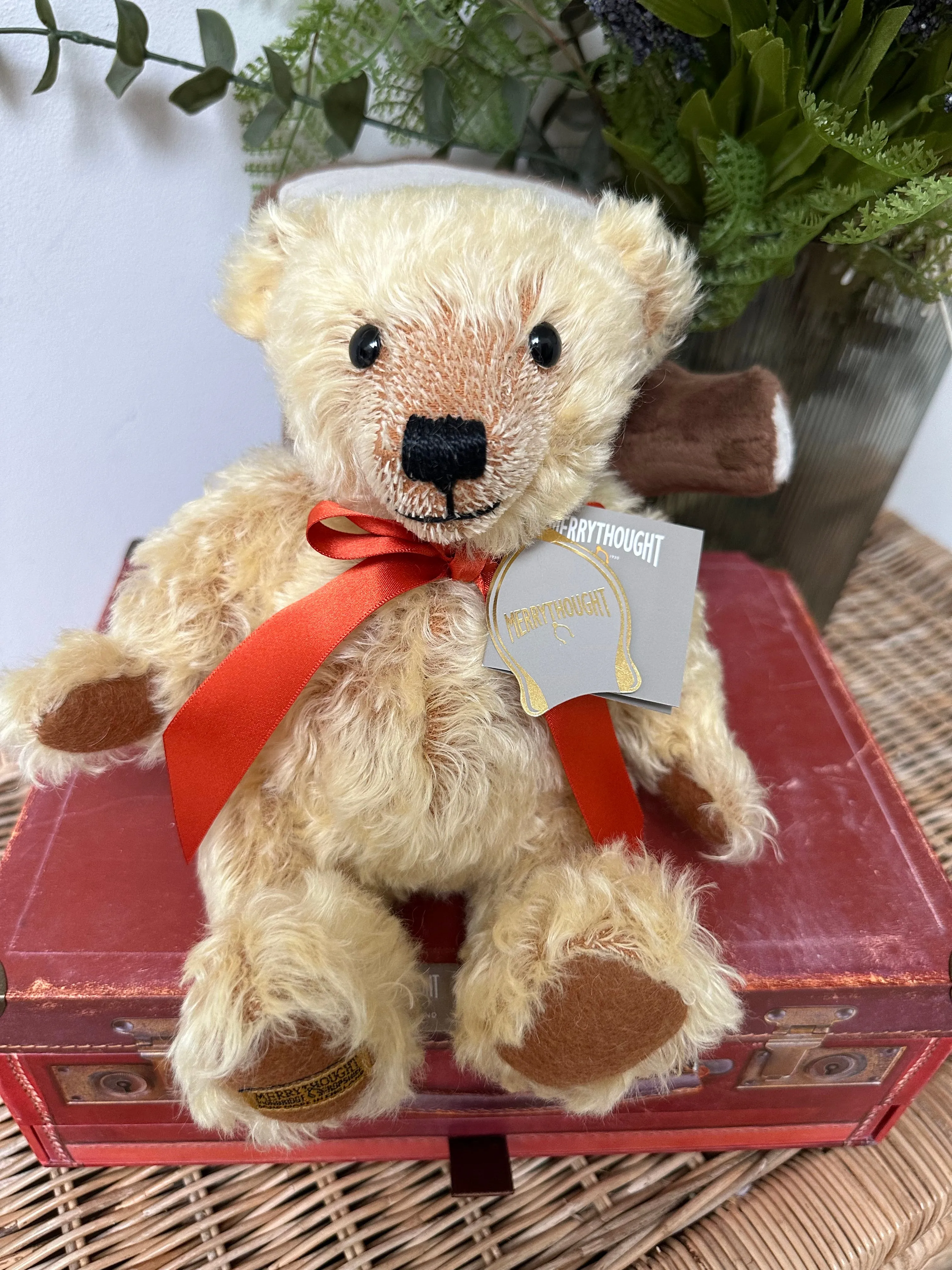 10 Inch Traditional Blond Teddy Bear Chester Handmade in the UK