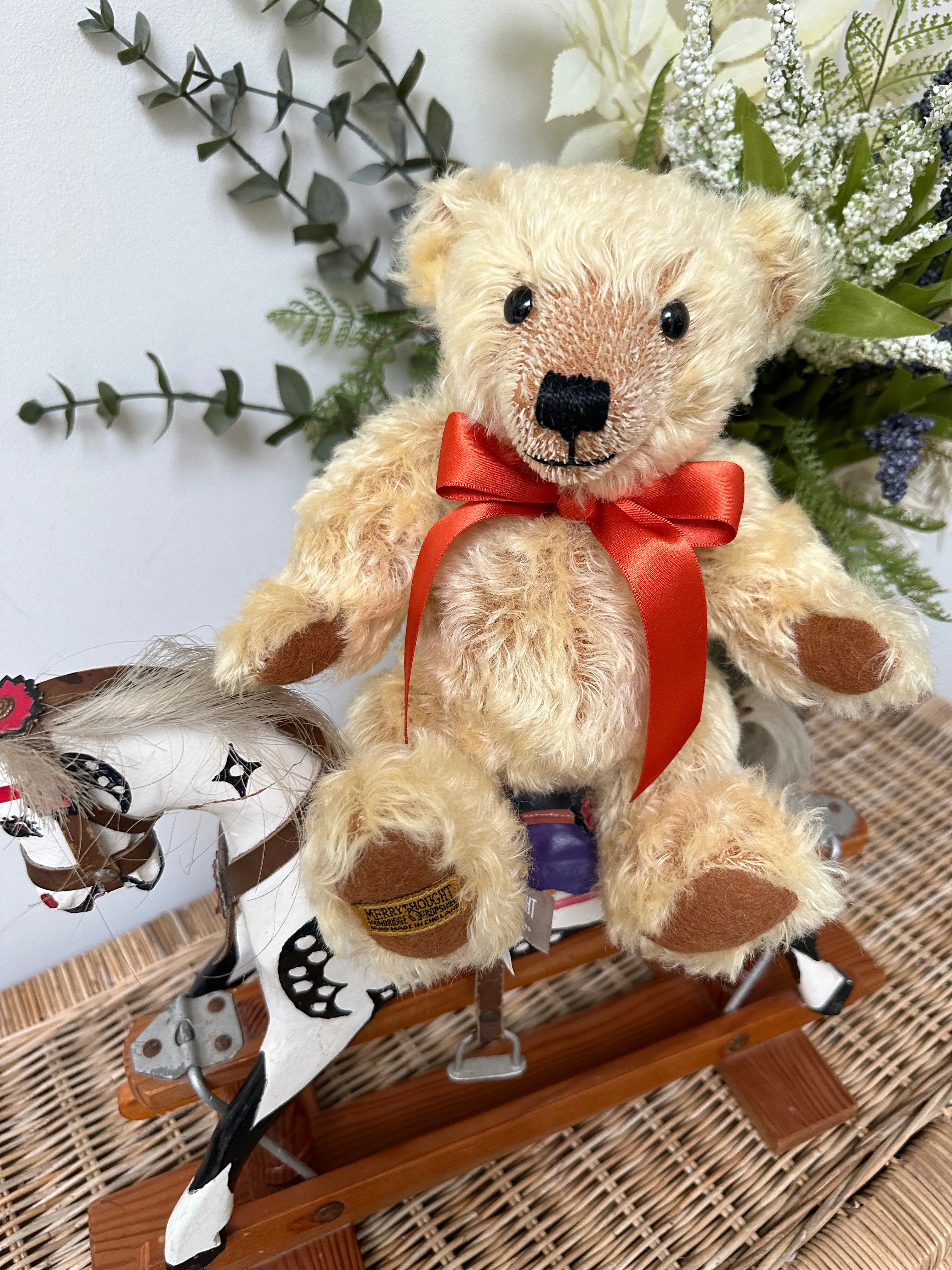 10 Inch Traditional Blond Teddy Bear Chester Handmade in the UK