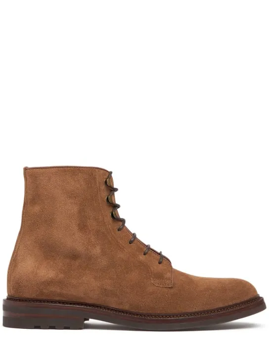 Brunello Cucinelli Suede Ankle Boots