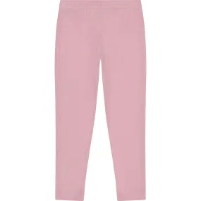 Busy Bees Ribbed Knit Leggings - Light Pink