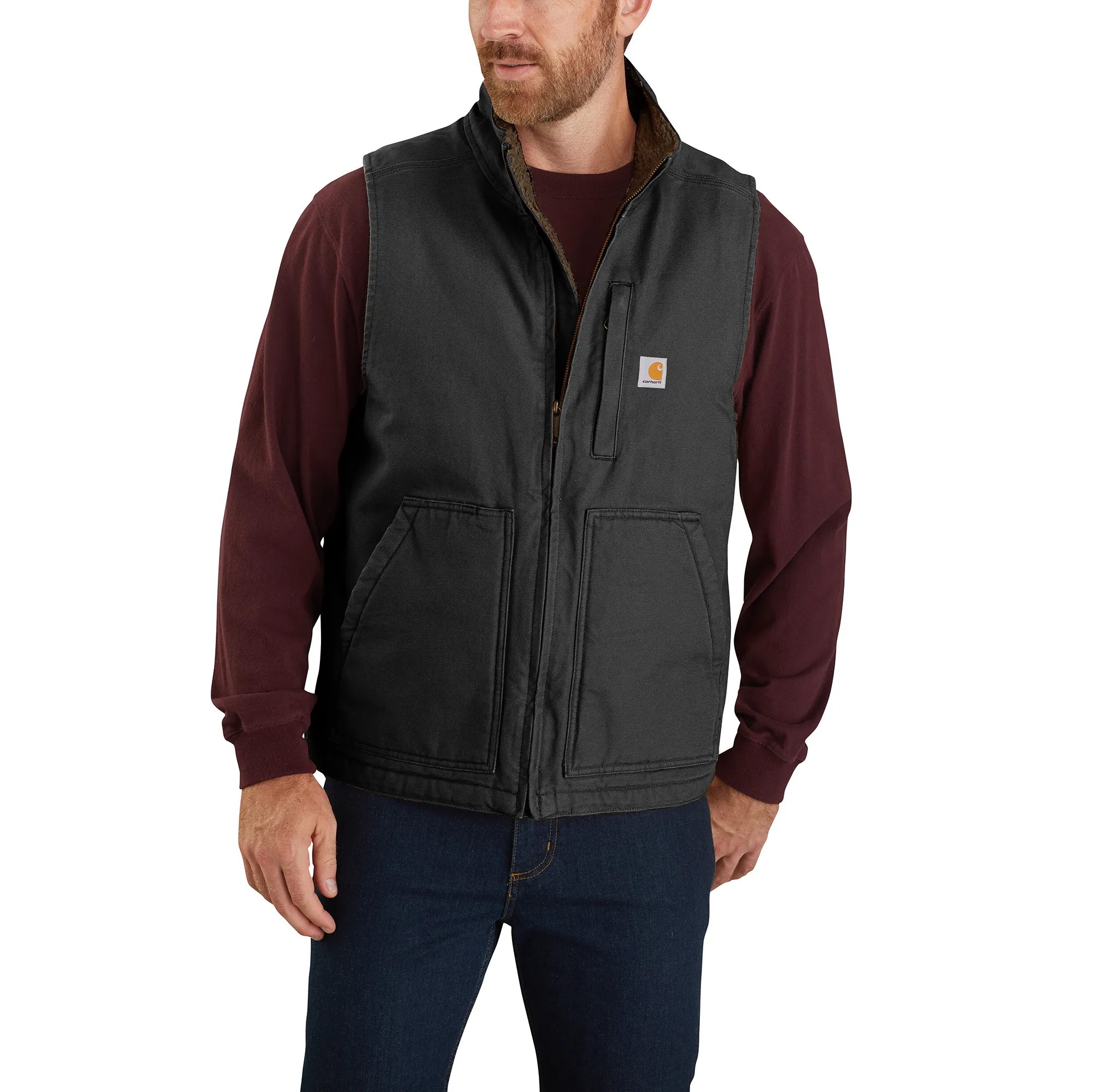 Carhartt Loose Fit Washed Duck Sherpa Vest