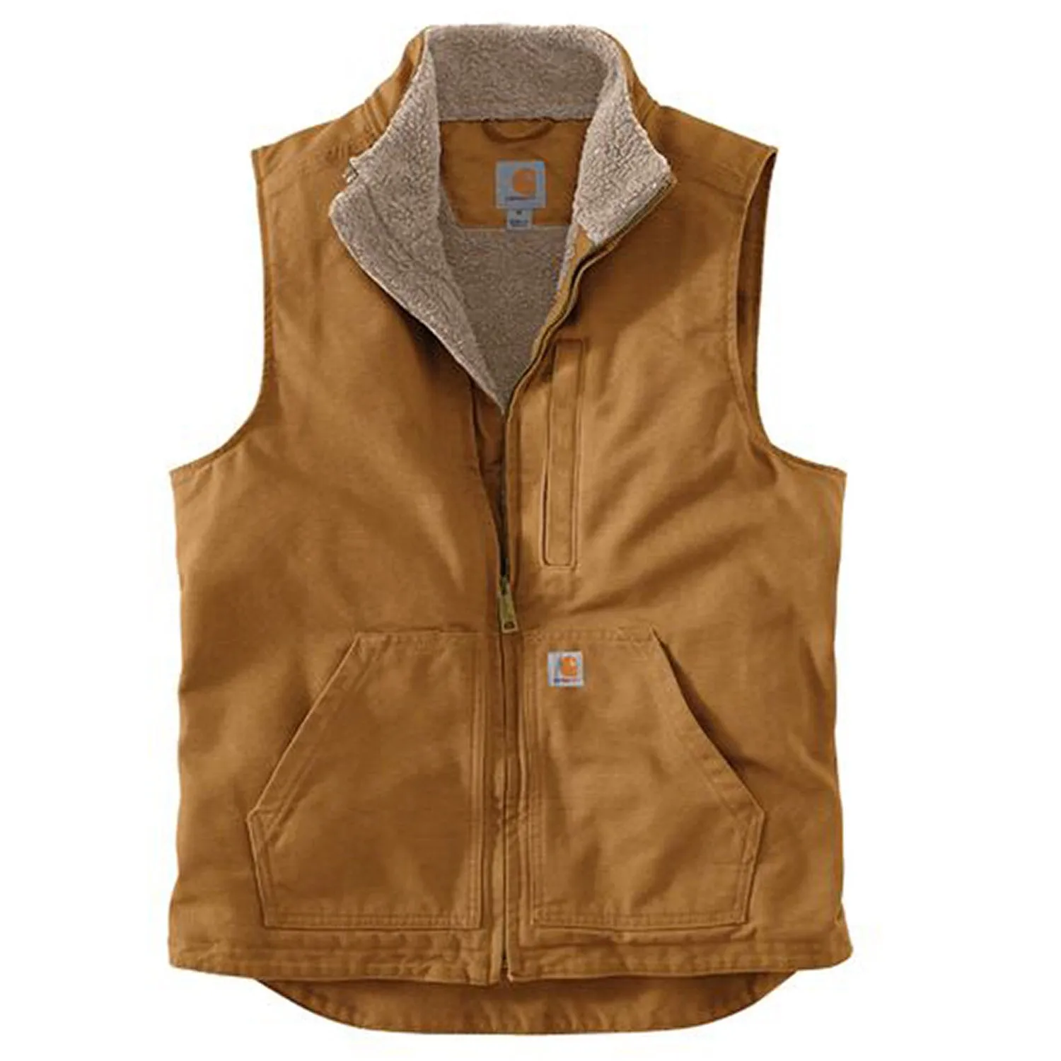 Men's Washed Duck Mock Neck Vest by Carhartt