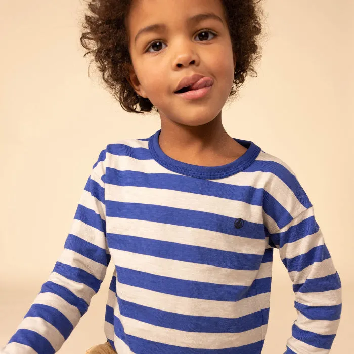 Child's Blue Striped Long Sleeve T-shirt