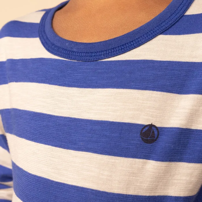 Child's Blue Striped Long Sleeve T-shirt