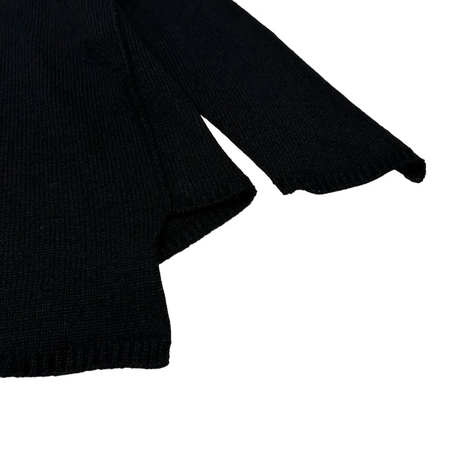 ASYMMETRICAL KNIT - BLACK