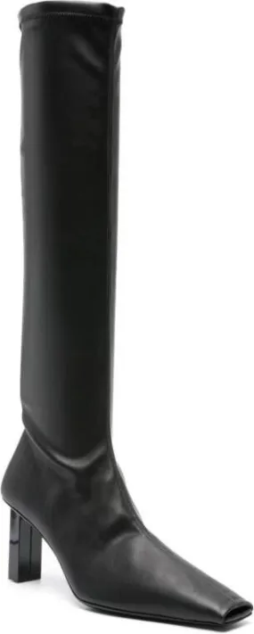 Courrèges Black faux-leather AC Charm 70mm Boots