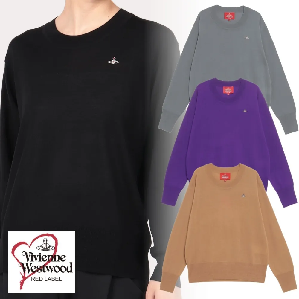 Vivienne Westwood | Crew Neck Unisex Wool Street Casual Long Sleeves