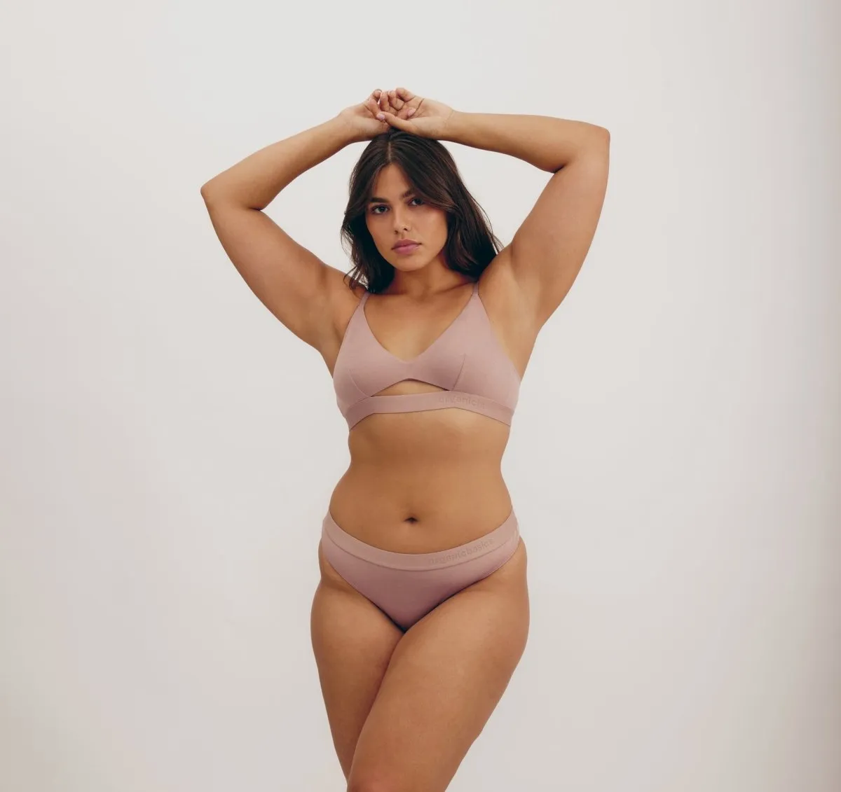 Organic Basics Soft Touch Bralette Dusty Rose