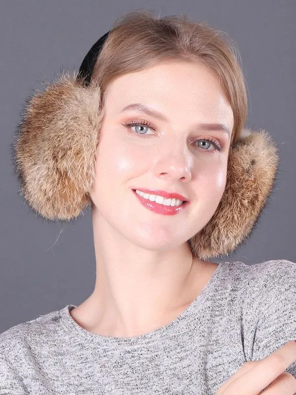 Black Faux Fur Office & Career Earmuffs