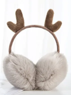 Light Apricot Christmas Field Earmuffs