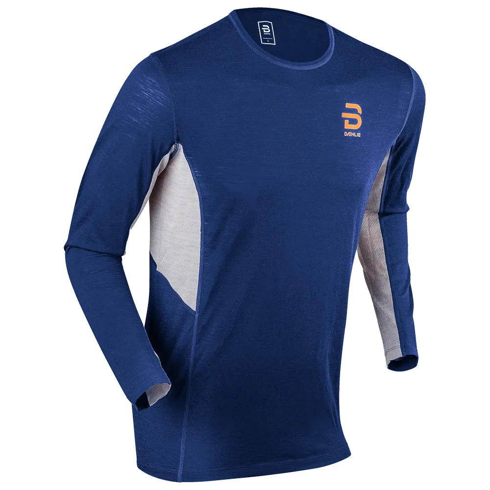 Estate Blue Training Wool Long Sleeve Thermal Underwear by Bjorn Daehlie