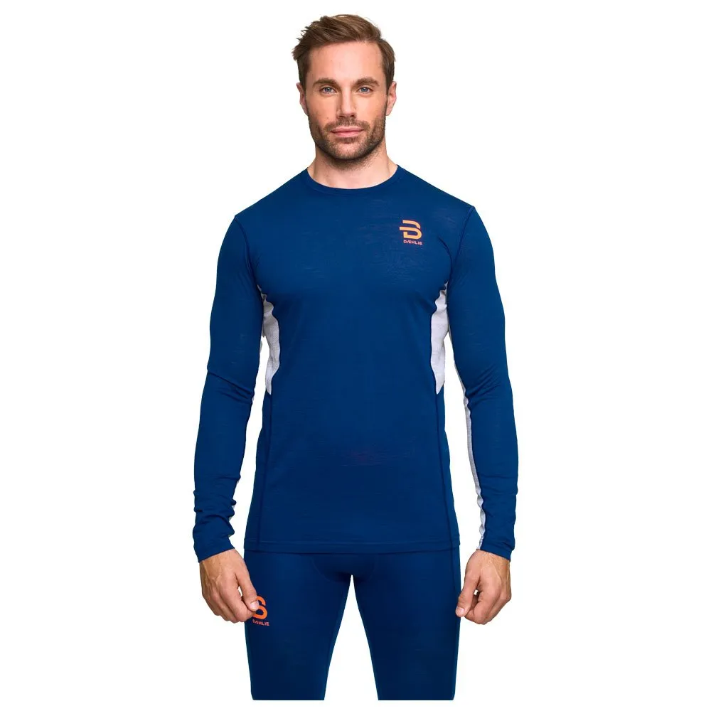 Estate Blue Training Wool Long Sleeve Thermal Underwear by Bjorn Daehlie