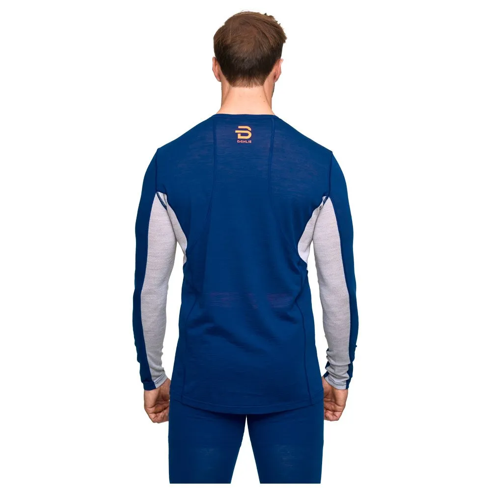 Estate Blue Training Wool Long Sleeve Thermal Underwear by Bjorn Daehlie