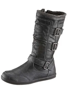 Faux Leather City Walk Boots | Kaleidoscope