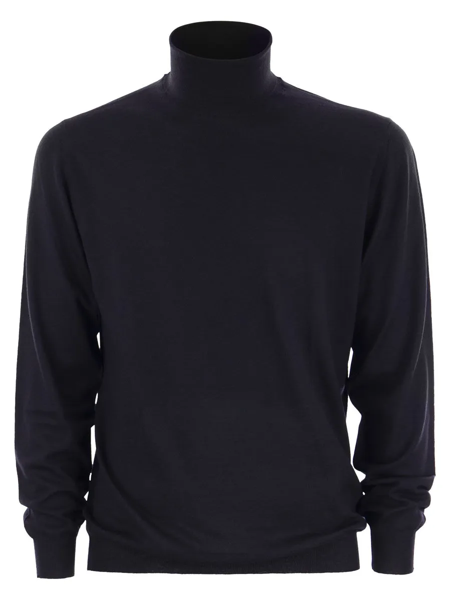 Fedeli Derby Wool Turtleneck Sweater