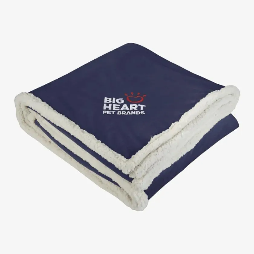 Navy Field & Co Sherpa Blanket Style 7950-57