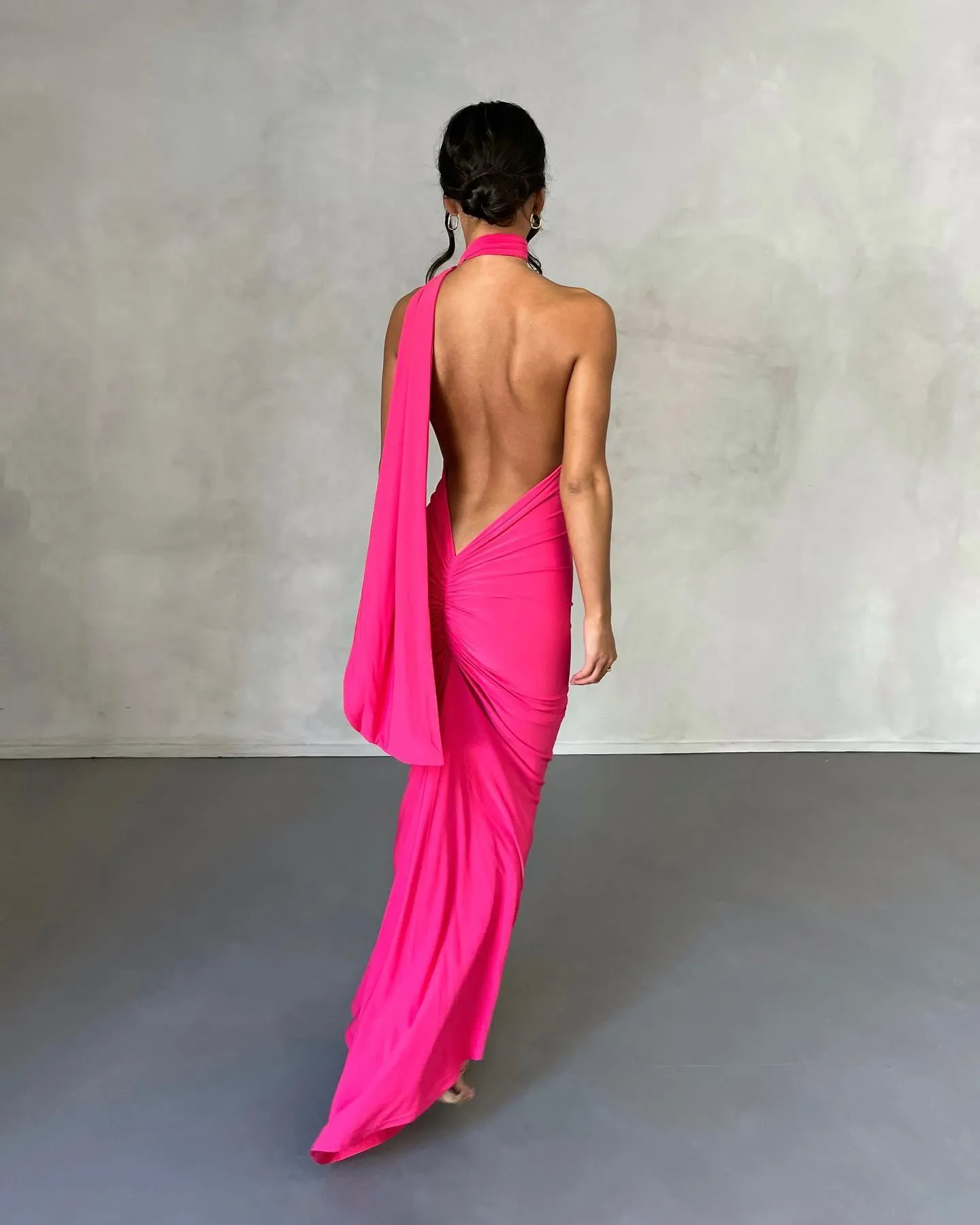 Stylish Fuchsia Leoni Dress