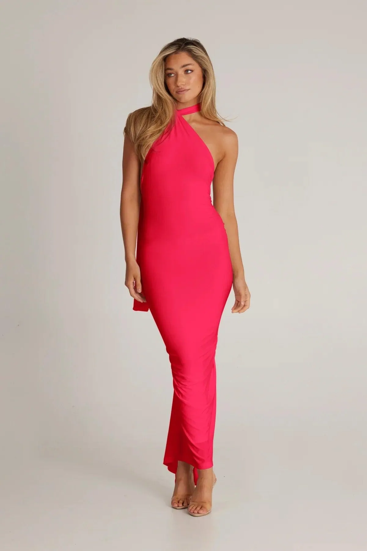 Stylish Fuchsia Leoni Dress