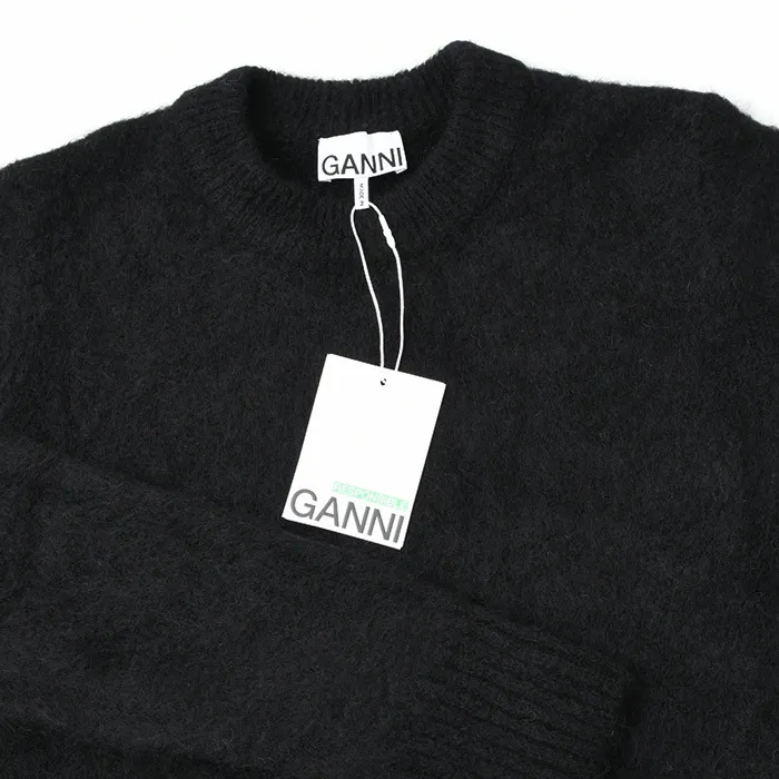 Wool U-Neck Long Sleeves Ganni