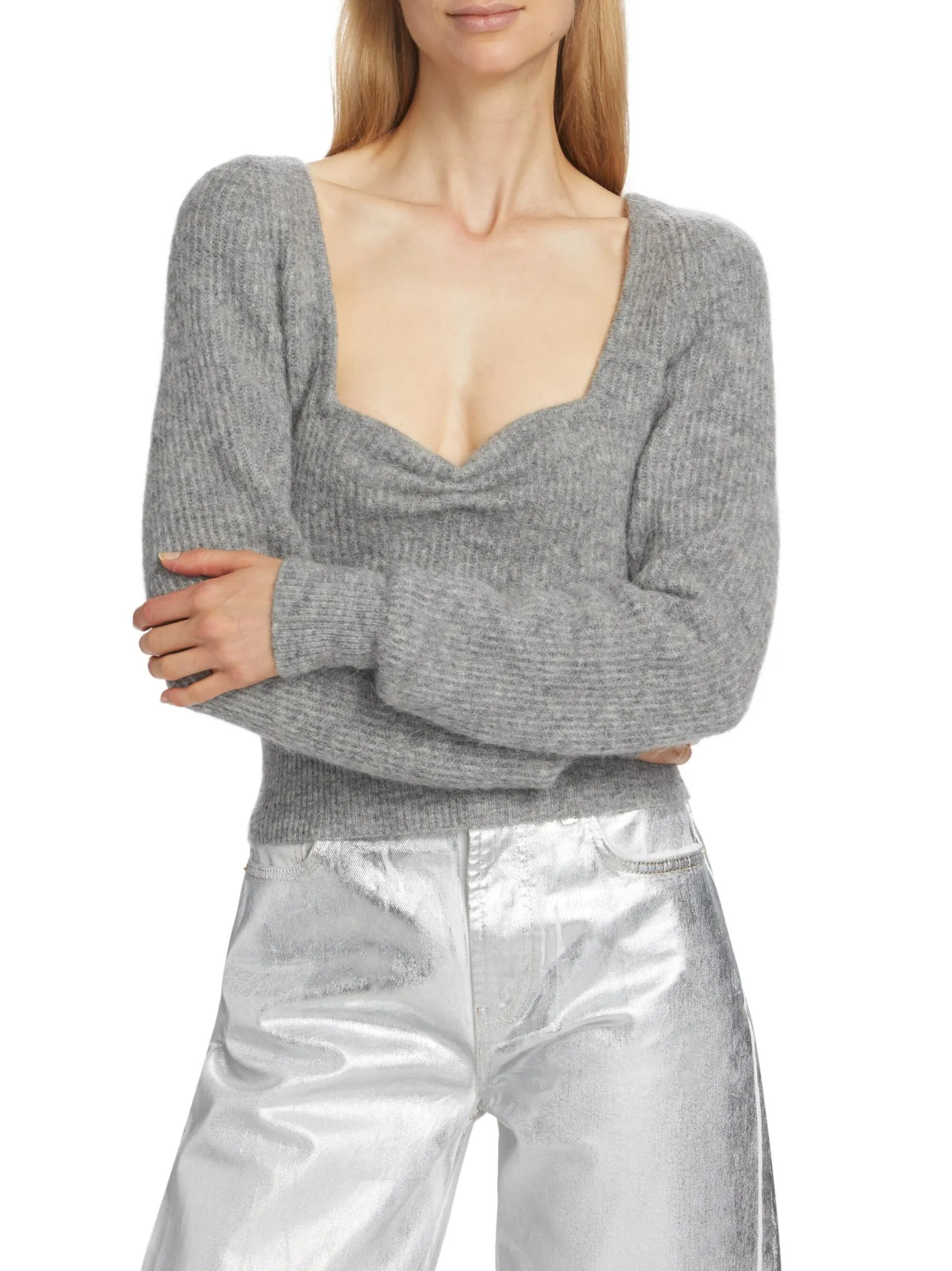 Casual Wool Long Sleeve Plain Party Ganni