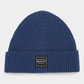 GANT 442 Logo Ribbed Beanie Hat