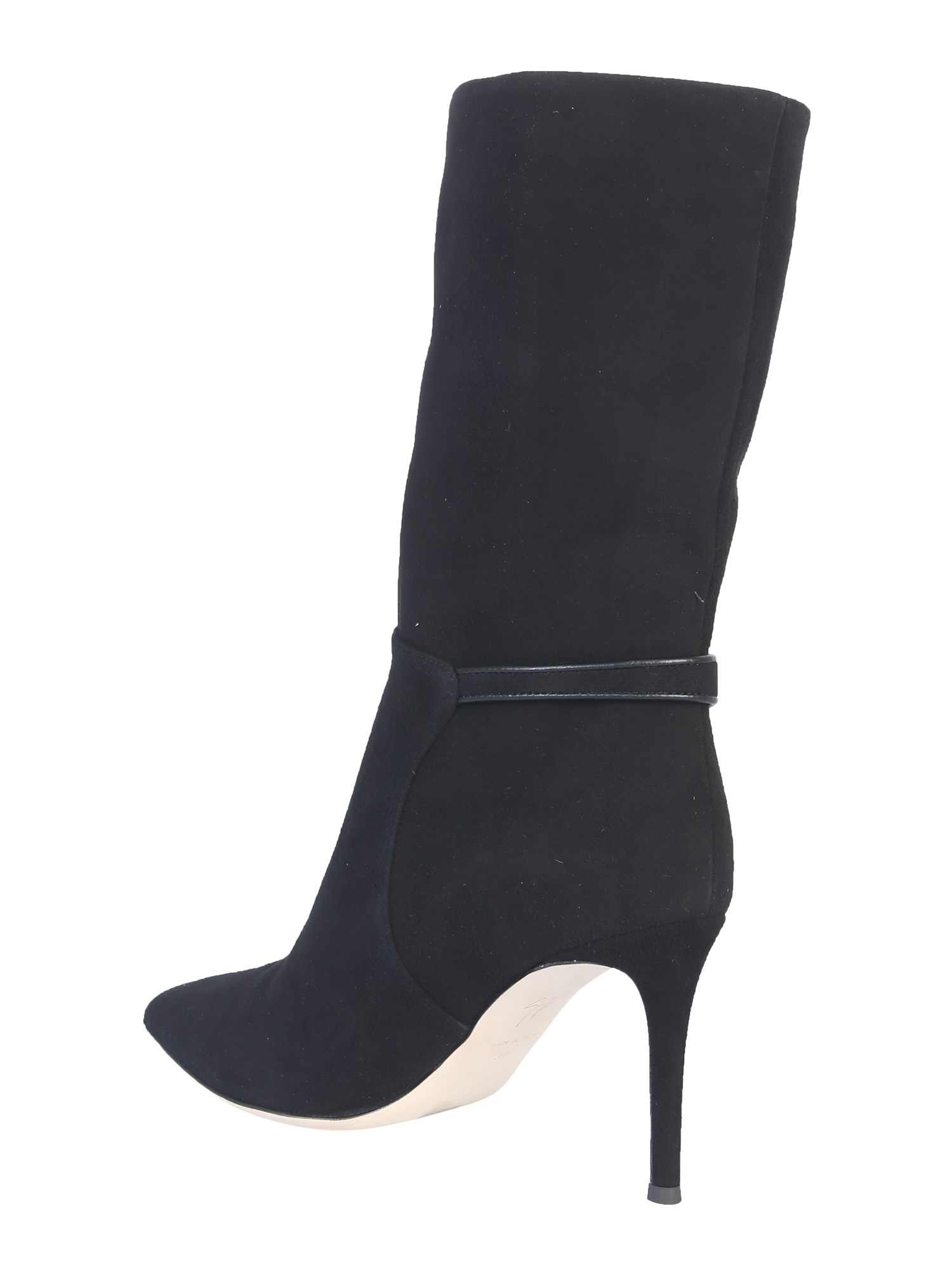 Designer Suede Heeled Boots