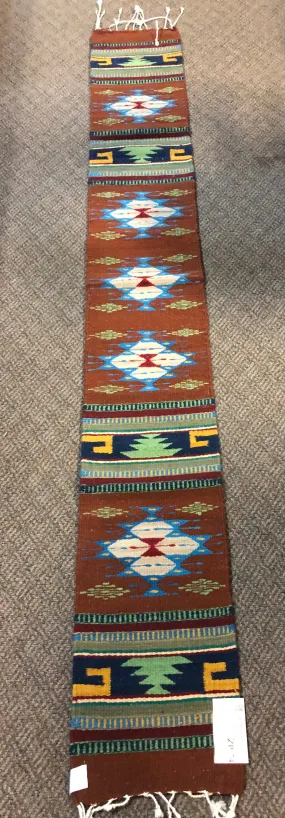 Handwoven Zapotec Wool Mats - 9” x 77” (ZP74)