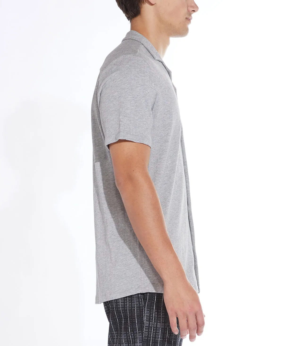 Gray Knit Resort Shirt by Dawson