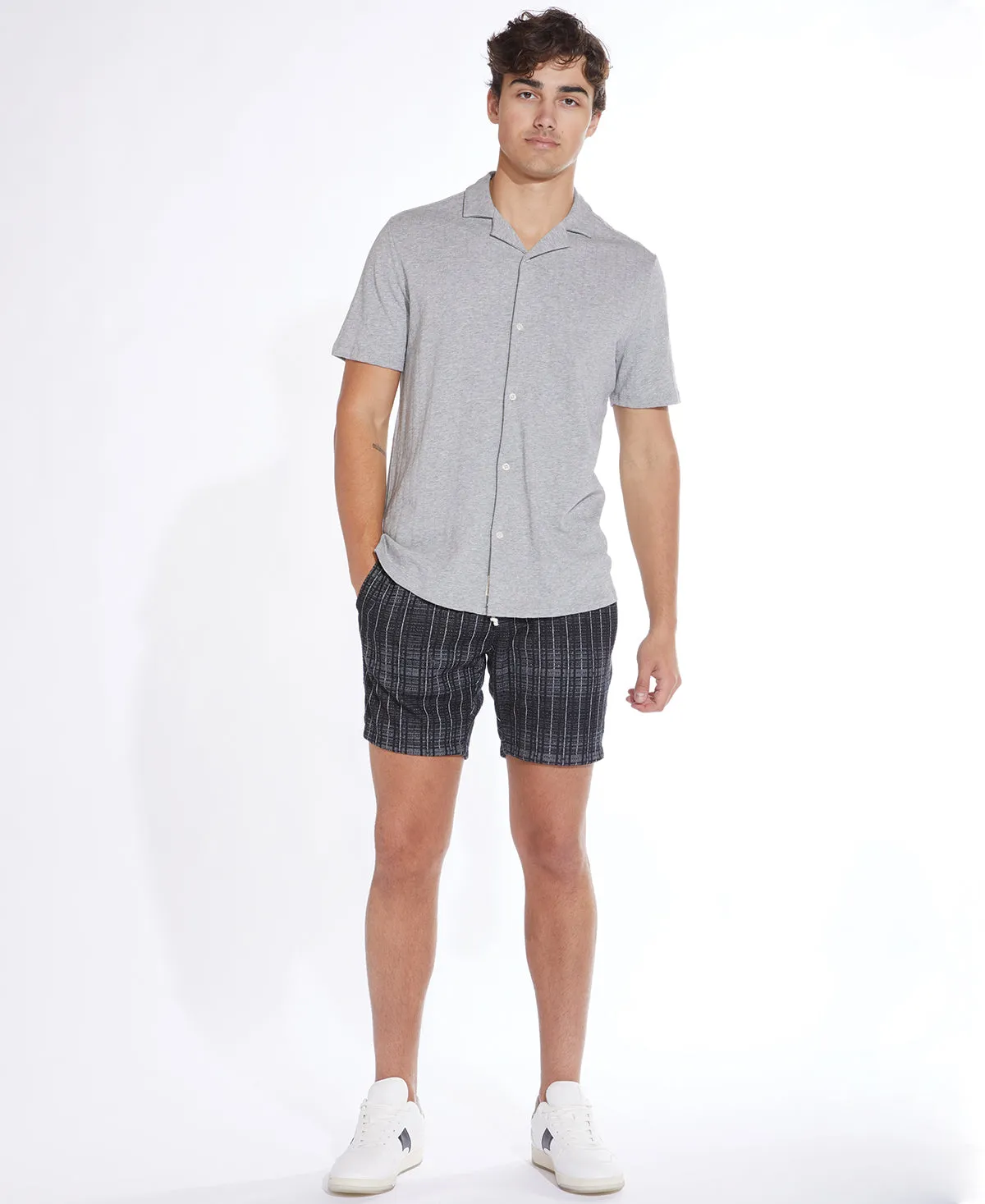 Gray Knit Resort Shirt by Dawson