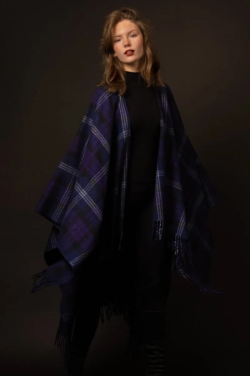 Highlander Ruana for Extra Warmth with Scotland Forever Design