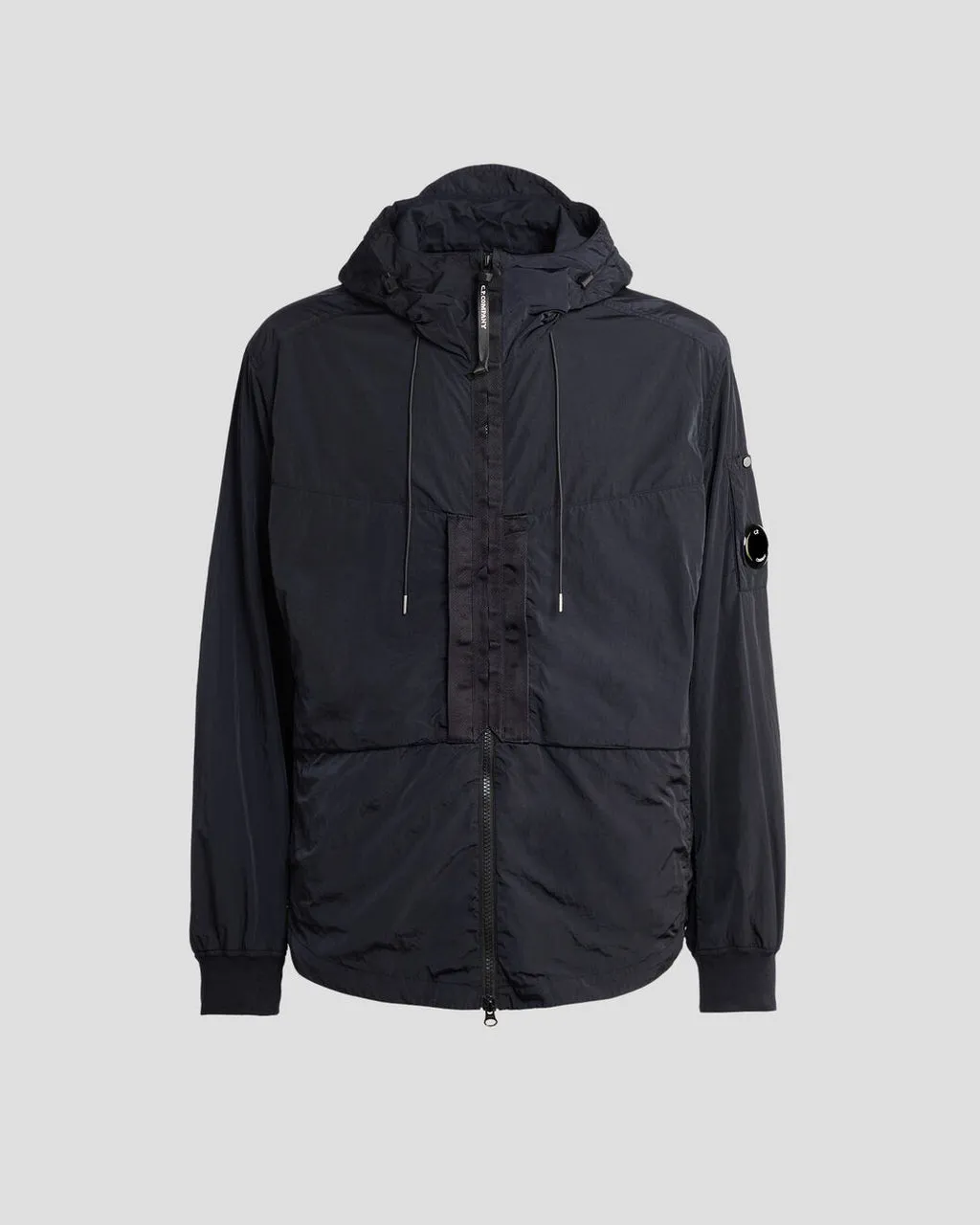 Hooded Overshirt in Total Eclipse