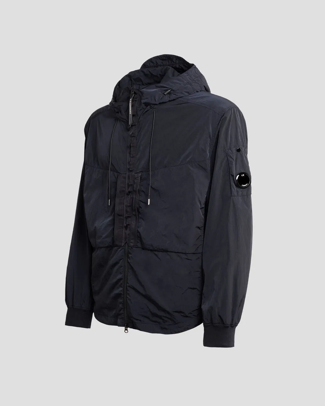 Hooded Overshirt in Total Eclipse