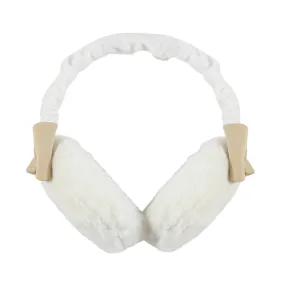 Illytrilly White Eco Fur Earmuffs For Girls